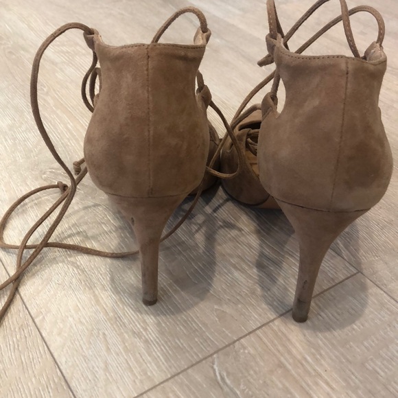 Banana Republic lace-up suede heels - Picture 5 of 7